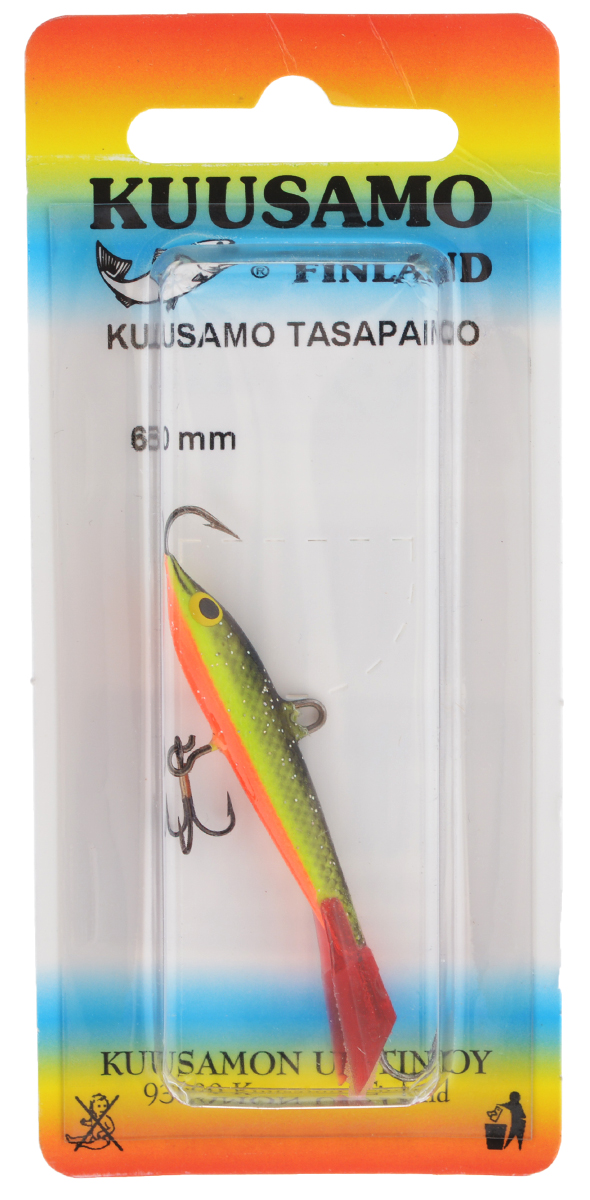 Балансир Kuusamo Tasapaino, с тройником, цвет: черный, желтый, оранжевый, 6 см54037 Балансир Kuusamo Tasapaino, с тройником, цвет: черный, желтый, оранжевый, 6 см54037Kuusamo Tasapaino - это классический балансир, проверенный временем. Традиционно высокое качество изготовления гарантирует улов. Балансир Kuusamo Tasapaino отлично подойдет для ловли окуня, судака, берша и щуки. Изделие комплектуется одинарными крючками и подвесным тройником.