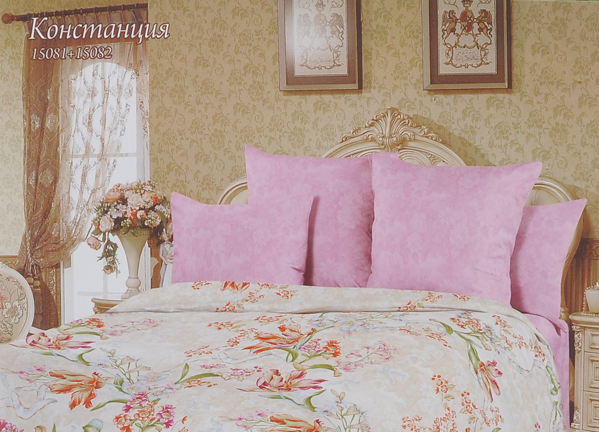 Комплект белья Romantic Констанция, семейный, наволочки 50х70, цвет: розовый, бежевый. 319131CA-3505 Комплект белья Romantic Констанция, семейный, наволочки 50х70, цвет: розовый, бежевый. 319131CA-3505Роскошный комплект постельного белья Romantic Констанция выполнен из ткани Lux Cotton, произведенной из натурального длинноволокнистого мягкого 100% хлопка. Ткань приятная на ощупь, при этом она прочная, хорошо сохраняет форму и легко гладится. Комплект состоит из пододеяльника, простыни и двух наволочек, оформленных цветочным принтом. Постельное белье Romantic создано специально для утонченных и романтичных натур. Дизайн постельного белья подчеркнет ваш индивидуальный стиль и создаст неповторимую и романтическую атмосферу в вашей спальне.