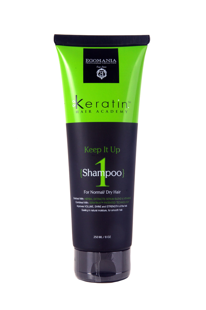 Egomania Professional Collection Шампунь Keratin Hair Academy Все под контролем! для нормальных и сухих волос 250 млFS-00897 Egomania Professional Collection Шампунь Keratin Hair Academy Все под контролем! для нормальных и сухих волос 250 млFS-00897Шампунь для мягкого очищения волос, богатый маслами и активными компонентами, подходит для нормальных, поврежденных и истощенных волос. Шампунь подходит для волос комбинированного типа (сухих на концах, жирных у корней). Шампунь эффективно очищает волосы и кожу головы, растворяет силиконы за счет содержания в составе сока лимона