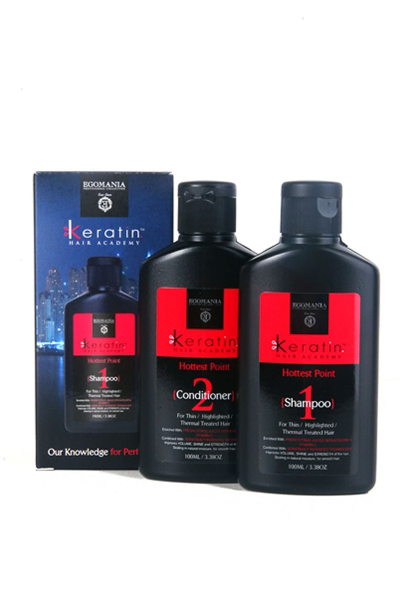 Egomania Professional Collection Набор «На пике красоты!» для тонких, мелированных, после химической завивки волос Keratin Hair Academy Travel KitFS-36054 Egomania Professional Collection Набор «На пике красоты!» для тонких, мелированных, после химической завивки волос Keratin Hair Academy Travel KitFS-36054Дорожный набор, состоящий из EGOMANIA PROFESSIONAL COLLECTION ШАМПУНЬ KERATIN HAIR ACADEMY НА ПИКЕ КРАСОТЫ ДЛЯ ТОНКИХ, МЕЛИРОВАННЫХ, ПОСЛЕ ХИМИЧЕСКОЙ ЗАВИВКИ ВОЛОС и EGOMANIA PROFESSIONAL COLLECTION КОНДИЦИОНЕР KERATIN HAIR ACADEMY «НА ПИКЕ КРАСОТЫ!» ДЛЯ ТОНКИХ, МЕЛИРОВАННЫХ, ПОСЛЕ ХИМИЧЕСКОЙ ЗАВИВКИ ВОЛОС объемом 100 мл. EGOMANIA PROFESSIONAL COLLECTION ШАМПУНЬ KERATIN HAIR ACADEMY НА ПИКЕ КРАСОТЫ ДЛЯ ТОНКИХ, МЕЛИРОВАННЫХ, ПОСЛЕ ХИМИЧЕСКОЙ ЗАВИВКИ ВОЛОС Шампунь для глубокого очищения волос, богатый маслами и активными компонентами, подходит для жирных, окрашенных, мелированных, термически поврежденных волос. Оптимально использование шампуня для жирной кожи головы и структуры волос, также можно использовать как шампунь глубокой очистки для удаления продуктов стайлинга и силиконов. Шампунь эффективно очищает волосы и кожу головы, растворяет силиконы, благодаря уникальному составу, содержащему сок трех цитрусовых культур: cока грейпфрута, сока апельсина и сока лимона EGOMANIA PROFESSIONAL COLLECTION КОНДИЦИОНЕР KERATIN HAIR ACADEMY «НА ПИКЕ КРАСОТЫ!» ДЛЯ ТОНКИХ, МЕЛИРОВАННЫХ, ПОСЛЕ ХИМИЧЕСКОЙ ЗАВИВКИ ВОЛОС Этот продукт является самым легким кондиционирующим и укрепляющим средством. Благодаря сочетанию трех видов цитрусовых культур и масел кондиционер плотно закрывает кутикулу волоса и усиливает его структуру. Входящие в состав продукта масла проникают и обволакивают структуру волоса, обеспечивая его необходимой защитой и питанием