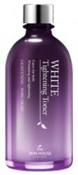 THE SKIN HOUSE Сужающий поры осветляющий тоник WHITE TIGHTEING, 130 млFS-00103 THE SKIN HOUSE Сужающий поры осветляющий тоник WHITE TIGHTEING, 130 млFS-00103Сужающий поры осветляющий тоник 130 мл.Тонер помогает сузить расширенные поры и одновременно высветляет тон лица. Он содержит специальную пудру, которая контролируют излишнее выделение кожного себума, а также матирует кожу. За счет очищения лица от ороговевших клеток, тон кожи также становится светлее. Подходит для: кожи, нуждающейся в осветлении, без эффекта пересушивания.