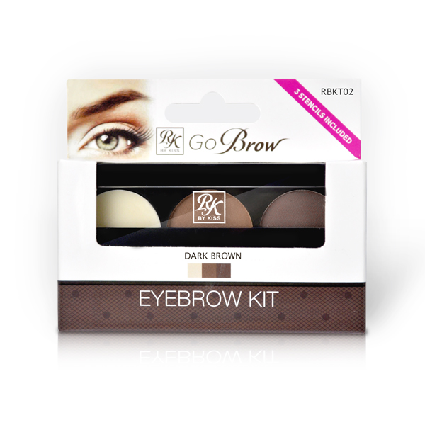 Kiss Набор для моделирования бровей Go Brow Dark Brown Brow Kit Go Brow RBKT0201-446 Kiss Набор для моделирования бровей Go Brow Dark Brown Brow Kit Go Brow RBKT0201-446Набор для моделирования бровей Go Brow Kiss поможет оформить брови и придать взгляду яркость. Состав набора:Воск для бровей – для фиксации макияжа.Тени в 2-х оттенках – для придания бровям насыщенного цвета.Трафареты 3-х разных форм – для придания бровям любой формы.Аппликаторы – для нанесения макияж.