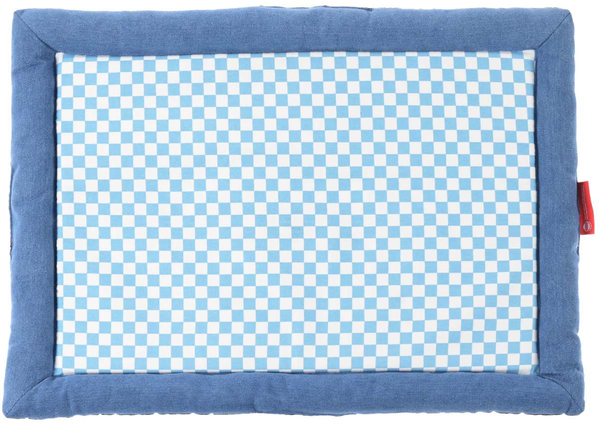 Матрас для собак и кошек Fauna Denim flat, цвет: синий, белый, голубой, 75 см х 55 см х 5 см0120710 Матрас для собак и кошек Fauna Denim flat, цвет: синий, белый, голубой, 75 см х 55 см х 5 см0120710Матрас для собак и кошек Fauna Denim flat предназначен для собак мелких пород икошек. Выполнен из джинсового хлопка, отделан клетчатой тканью.Ваш любимец сразуже захочет забраться на лежак,там он сможет отдохнуть и подремать в свое удовольствие. Компактные размеры позволят поместить лежак, где угодно, а приятная цветоваягамма сделает егооригинальным дополнением к любому интерьеру.