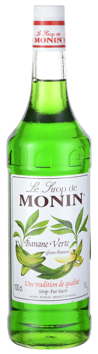Monin Зеленый банан сироп, 1 л0120710 Monin Зеленый банан сироп, 1 л0120710Бананы всегда собираются зелеными, они становятся желтыми, когда созревают на пути к рынку. Зеленые бананы - фрукты, которые не имели времени, чтобы стать спелыми и пожелтеть. У зеленых бананов есть особенный зеленый вкус. Они незначительно сладкие и крахмалистые. Попробуйте сироп Monin Зеленый банан, и вы откроете для себя реальный вкус незрелого банана, заметно отличающийся от желтого.ВКУСЗапах незрелых бананов, богатый и смелый банановый вкус.ПРИМЕНЕНИЕКофе, коктейли, молочные коктейли, какао, десертные напитки, пиво, фруктовые пунши.Сиропы Monin выпускает одноименная французская марка, которая известна как лидирующий производитель алкогольных и безалкогольных сиропов в мире. В 1912 году во французском городке Бурже девятнадцатилетний предприниматель Джордж Монин основал собственную компанию, которая специализировалась на производстве вин, ликеров и сиропов. Место для завода было выбрано не случайно: город Бурже находился в непосредственной близости от крупных сельскохозяйственных районов - главных поставщиков свежих ягод и фруктов. Производство сиропов стало ключевым направлением деятельности компании Monin только в 1945 году, когда пост главы предприятия занял потомок основателя - Пол Монин. Именно под его руководством ассортимент марки пополнился разнообразными сиропами из натуральных ингредиентов, которые молниеносно заслужили блестящую репутацию в кругу поклонников кофейных напитков и коктейлей. По сей день высокое качество остается базовым принципом деятельности французской марки. Сиропы Монин создаются исключительно из натуральных ингредиентов по уникальным технологиям, позволяющим сохранять в готовом продукте все полезные свойства природного сырья.Эксперты всего мира сходятся во мнении, что сиропы Monin - это законодатели мод в миксологии. Ассортимент французской марки на сегодняшний день является самым широким и насчитывает полторы сотни уникальных вкусовых решений. В каталоге компании можно найти как классические вкусы для кофейных напитков (шоколадный, ванильный, ореховый и другие сиропы), так и весьма экзотические варианты (сиропы со вкусом кокоса, зеленой мяты, тирамису, блю курасао, аниса, грейпфрута, пина колады и т. д.).