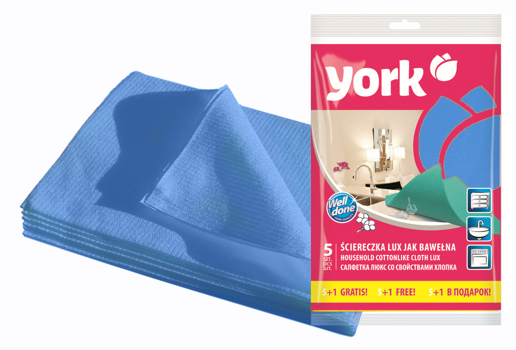 Салфетка York Люкс, влаговпитывающая, цвет: голубой, 35 см х 50 см, 6 шт531-105 Салфетка York Люкс, влаговпитывающая, цвет: голубой, 35 см х 50 см, 6 шт531-105Салфетка York Люкс предназначена для очистки любых поверхностей. Выполнена из высококачественной вискозы. Шелковистая на ощупь салфетка имеет отличные влаговпитывающие свойства.