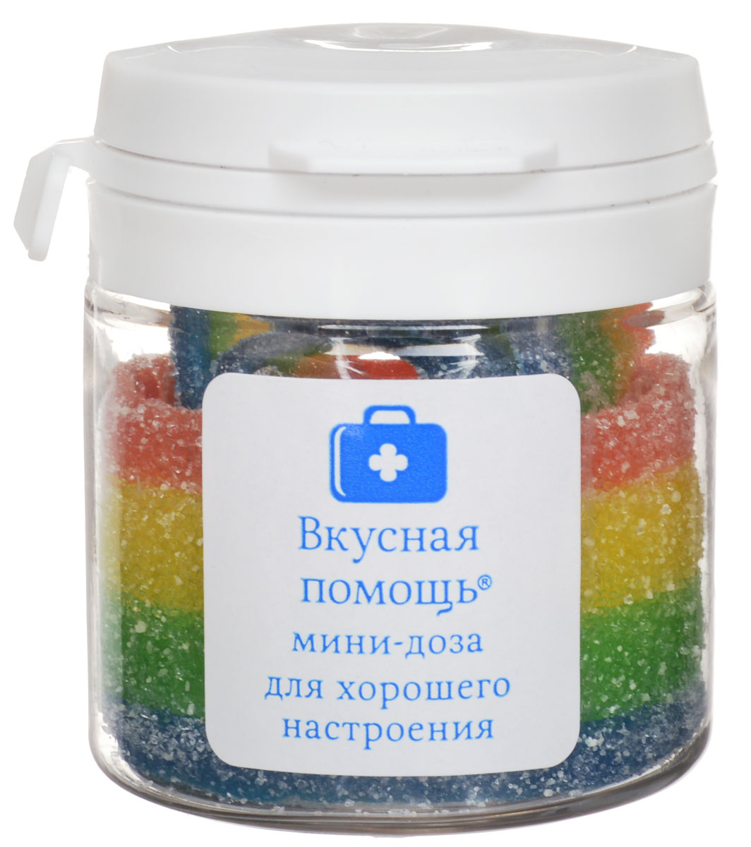 Конфеты Вкусная помощь Для хорошего настроения, 30 г0120710 Конфеты Вкусная помощь Для хорошего настроения, 30 г0120710Конфеты Для хорошего настроения. Ликуйте! У нас для вас очень приятный сюрприз – Вкусная помощь для хорошего настроения. Это маленькая баночка, так называемая мини-доза, для устранения грусти и печали. Вы удивитесь, но такой милый подарок способен рассеять самые мрачные мысли. Он как солнечный свет, приносит удовольствие и умиление.