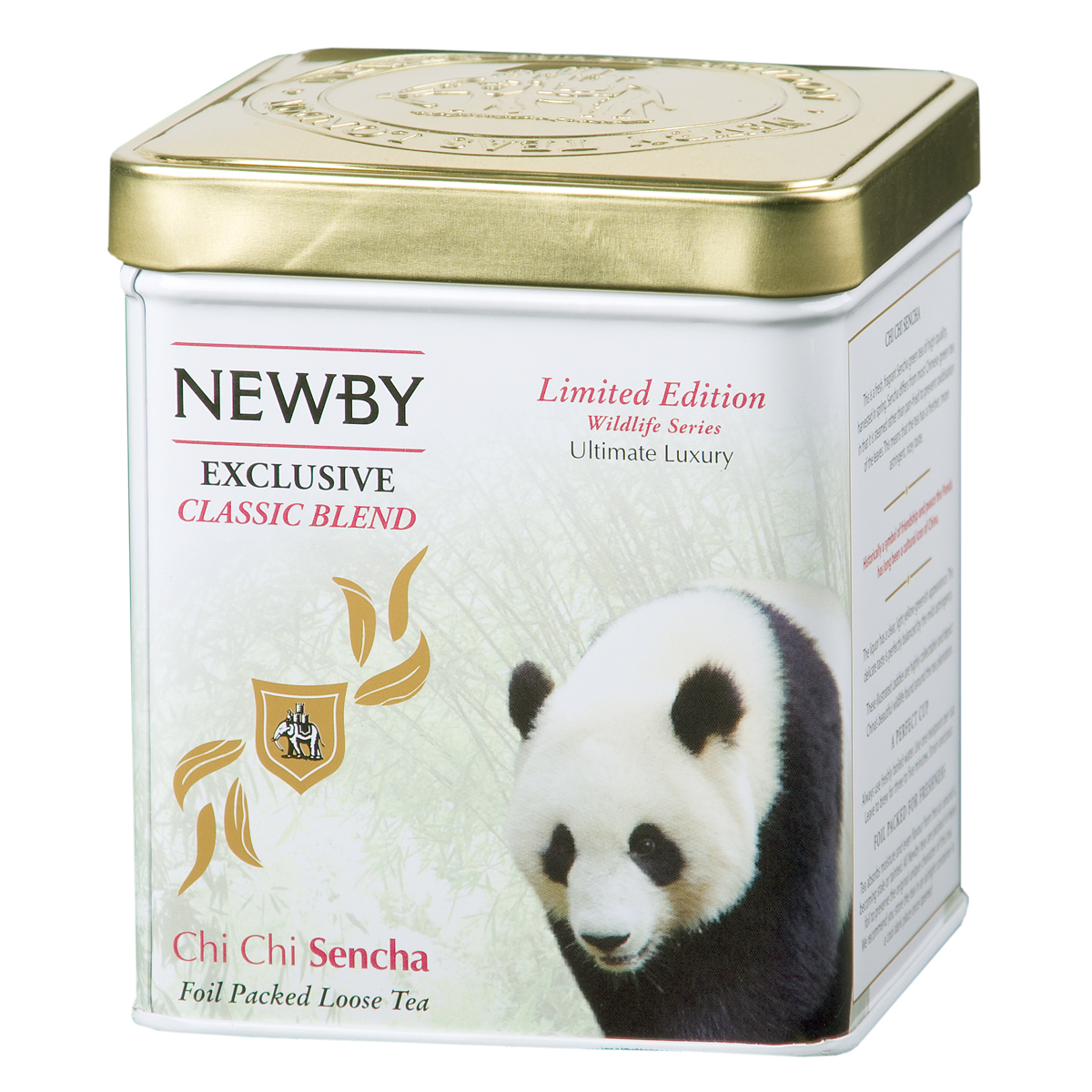 Newby Chi Chi Sencha зеленый листовой чай, 125 гTALTHA-BP0014 Newby Chi Chi Sencha зеленый листовой чай, 125 гTALTHA-BP0014Традиционный зеленый чай Newby Chi Chi Sencha весеннего сбора. Светлый настой со свежим рисовым ароматом. Панда Чи Чи - китайский символ мира и дружбы.
