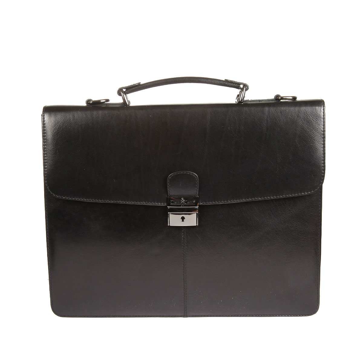Портфель Gianni Conti муж., цвет: черный. 701831 black4106черные Портфель Gianni Conti муж., цвет: черный. 701831 black4106черныезакрывается на классический замок (с ключом)внутри один отдел, в котором карман на молниидва продольных кармана для документовдва держателя для авторучектри кармашка для пластиковых карткарман для мобильного телефонакармашек для мелких предметовснаружи на задней стенке карман на молнииоснащен съемным регулируемым плечевым ремнем на карабинах