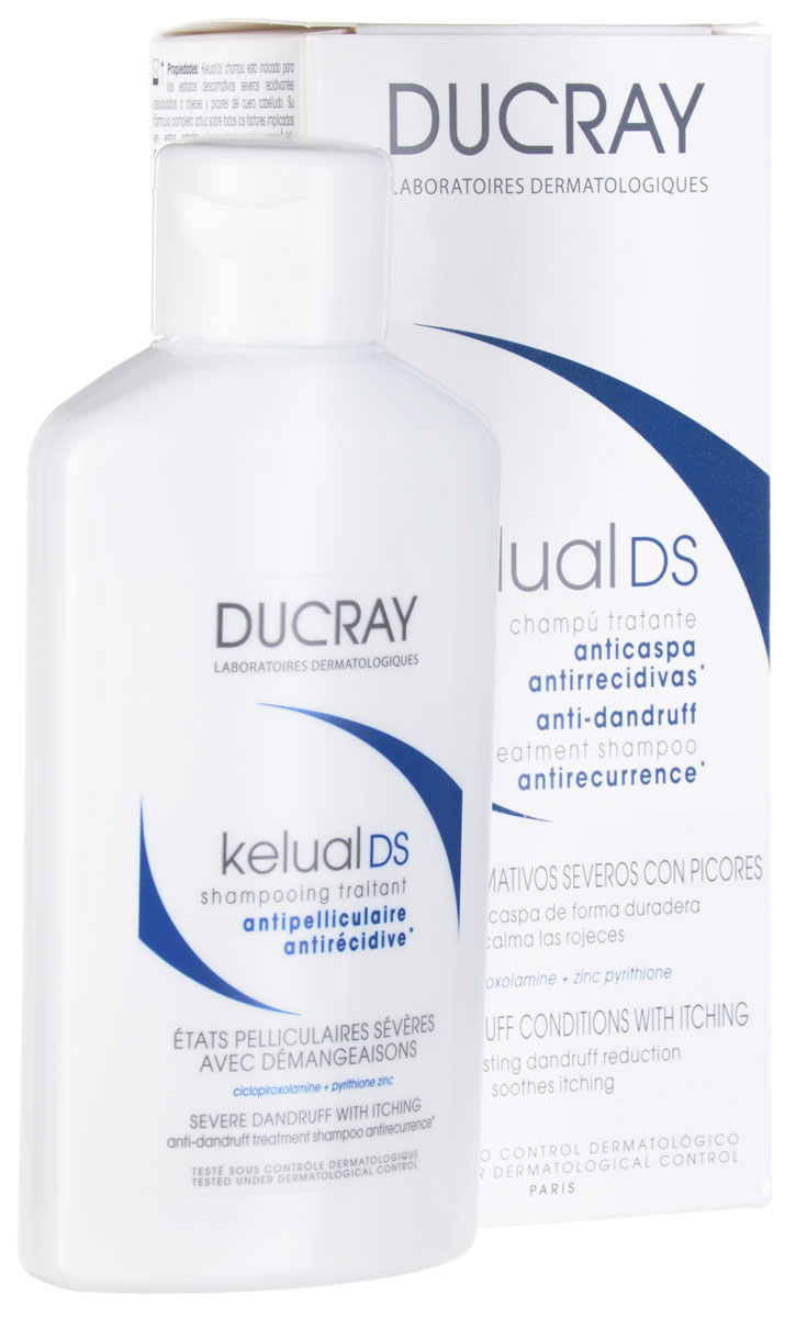 Ducray DS Шампунь Kelual для лечения тяжёлых форм перхоти 100млFS-00897 Ducray DS Шампунь Kelual для лечения тяжёлых форм перхоти 100млFS-00897Надолго устраняет умеренную и сильно выраженную перхоть. Устраняет зуд и покраснения.Длительно устраняет перхоть, очищает кожу головы