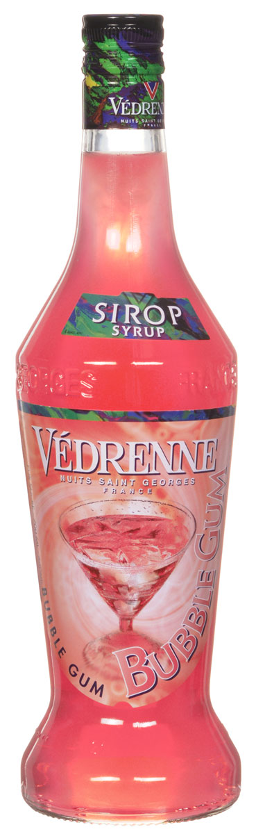 Vedrenne Баббл Гам сироп, 0,7 л101246 Vedrenne Баббл Гам сироп, 0,7 л101246Сироп Баббл Гам подарит вам неповторимые воспоминания о беззаботном детстве. Баббл гам известна во всем мире как жевательная резинка, которая состоит из желатиновой основы с различными вкусами.Сироп Баббл Гам представляет собой розовую густую консистенцию, которая отличается повышенным содержанием сахара (от 40% до 80%). Кроме того, в это лакомство входит экстракт жевательной резинки, который придает насыщенный вкус.Сироп Баббл Гам идеально сочетается с лимонадом, содовой, холодным и горячим чаем, кофе, компотом, молочными коктейлями, йогуртом.Сиропы изготавливаются на основе натурального растительного сырья, фруктовых и ягодных соков прямого отжима, цитрусовых настоев, а также с использованием очищенной воды без вредных примесей, что позволяет выдержать все ценные и полезные свойства натуральных фруктово-ягодных плодов и трав. В состав сиропов входит только натуральный сахар, произведенный по традиционной технологии из сахарозы. Благодаря высокому содержанию концентрированного фруктового сока сиропы Vedrenne обладают изысканным ароматоми натуральным вкусом, являются эффективным подсластителем при незначительной калорийности. Они оптимизируют уровень влажности и процесс кристаллизации десертов, хорошо смешиваются с другими ингредиентами и способствуют улучшению вкусовых качеств напитков и десертов.Сиропы Vedrenne разливаются в стеклянные бутылки с яркими этикетками, на которых изображен фрукт, ягода или другой ингредиент, определяющий вкусовые оттенки того или иного продукта Vedrenne. Емкости с сиропами Vedrenne герметичны и поэтому не позволяют содержимому контактировать с микроорганизмами и другими губительными внешними воздействиями. Кроме того, стеклянные бутылки выглядят оригинально и стильно.В настоящее время компания Vedrenne считается одним из лучших производителей высококлассных сиропов, отличающихся натуральным вкусом, а также насыщенным ароматом и глубокимцветом. Фруктовые сиропы Vedrenne пользуются большой популярностью не только во Франции (где их широко используют как в сегменте HoReCa, так и в домашних условиях), но и экспортируются более чем в 50 стран мира.Цвет: нежно-розовыйАромат: яркий, с характерным оттенком сладкой жевательной резинкиВкус: насыщенный, яркий, выразительный вкус сладкой жевательной резинкиРецепт коктейля Молочный Баббл ГамИнгредиенты:30 мл сиропа Vedrenne Баббл Гам;110 мл молока.Способ приготовления:Налить ингредиенты в высокий бокал, аккуратно перемешать барной ложкой.