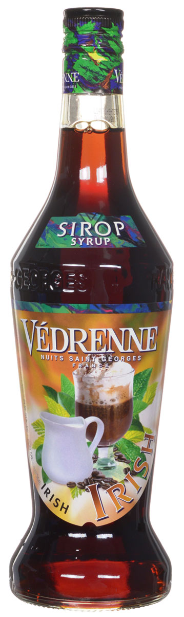 Vedrenne Айриш Крим сироп, 0,7 л0120710 Vedrenne Айриш Крим сироп, 0,7 л0120710Сироп Vedrenne Ирландский крем придется по душе поклонникам пикантных вкусов. Данныйпродукт характеризуется очаровательным ароматом с тонами темного шоколада, карамели,кофе и ненавязчивым мотивом ирландского виски. Во вкусе сиропа вы различите превосходныеоттенки сливок, пралине, меда и орехов, которые развиваются на фоне ярких шоколадных нот.Благодаря оптимальному содержанию сахара, французский сироп Vedrenne Ирландский кремимеет приятную тягучую структуру, что позволяет использовать его в качестве украшения дляразличных сладких блюд и кондитерских изделий. Особенно привлекательные вкусовыесочетания можно получить путем данного добавления сиропа в горячий кофе или молочныекоктейли.Сиропы изготавливаются на основе натурального растительного сырья, фруктовых и ягодныхсоков прямого отжима, цитрусовых настоев, а также с использованием очищенной воды безвредных примесей, что позволяет выдержать все ценные и полезные свойства натуральныхфруктово-ягодных плодов и трав. В состав сиропов входит только натуральный сахар,произведенный по традиционной технологии из сахарозы. Благодаря высокому содержаниюконцентрированного фруктового сока, сиропы Vedrenne обладают изысканным ароматом инатуральным вкусом, являются эффективным подсластителем при незначительнойкалорийности. Они оптимизируют уровень влажности и процесс кристаллизации десертов,хорошо смешиваются с другими ингредиентами и способствуют улучшению вкусовых качествнапитков и десертов.Сиропы Vedrenne разливаются в стеклянные бутылки с яркими этикетками, на которыхизображен фрукт, ягода или другой ингредиент, определяющий вкусовые оттенки того илииного продукта Vedrenne. Емкости с сиропами Vedrenne герметичны, поэтому не позволяютсодержимому контактировать с микроорганизмами и другими губительными внешнимивоздействиями. Кроме того, стеклянные бутылки выглядят оригинально и стильно.В настоящее время компания Vedrenne считается одним из лучших производителейвысококлассных сиропов, отличающихся натуральным вкусом, а также насыщенным ароматом иглубоким цветом. Фруктовые сиропы Vedrenne пользуются большой популярностью не тольково Франции (где их широко используют как в сегменте HoReCa, так и в домашних условиях), но иэкспортируются более чем в 50 стран мира.Цвет: карамельно-шоколадныйАромат: насыщенный аромат темного шоколада, карамели и кофе с едва уловимойгорчинкой, напоминающей ирландский вискиВкус: свежих сливок, темного шоколада, пралине и карамели, послевкусие мёда и ореховРецепт коктейля Эспрессо ОГрейдиИнгредиенты:25 мл сиропа Vedrenne Айриш Крим;30 мл виски (скотч);чашка эспрессо;взбитые сливки.Способ приготовления:Смешать ингредиенты и подогреть их паром, перелить в бокал, украсить взбитымисливками.