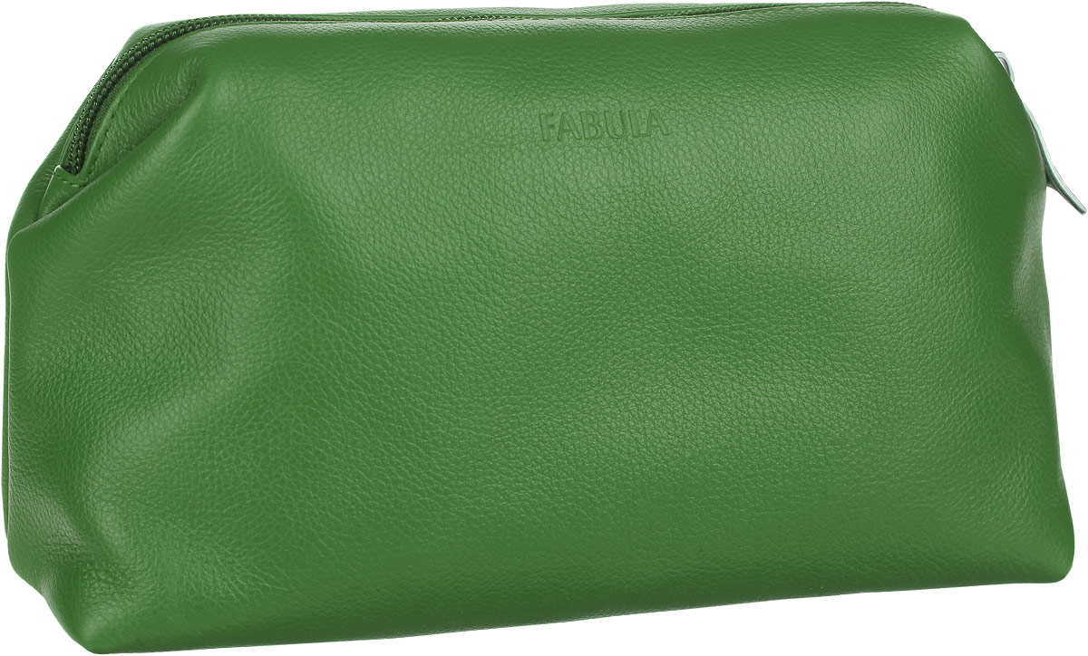 Косметичка Fabula Every Day, цвет: зеленый. KS.26.FPINT-06501 Косметичка Fabula Every Day, цвет: зеленый. KS.26.FPINT-06501Стильная женская косметичка Fabula Every Day изготовлена из высококачественной натуральной кожи с фактурным тиснением. Косметичка имеет одно отделение, которое закрывается на застежку-молнию. Подкладка выполнена из полиэстера. Внутри имеются четыре открытых накладных кармашка на резинке.Женская косметичка Fabula Every Day - это стильный и полезный аксессуар для любой современной модницы. В косметичке поместится вся необходимая косметика, а благодаря компактным размерам ее всегда можно носить с собой в сумочке.