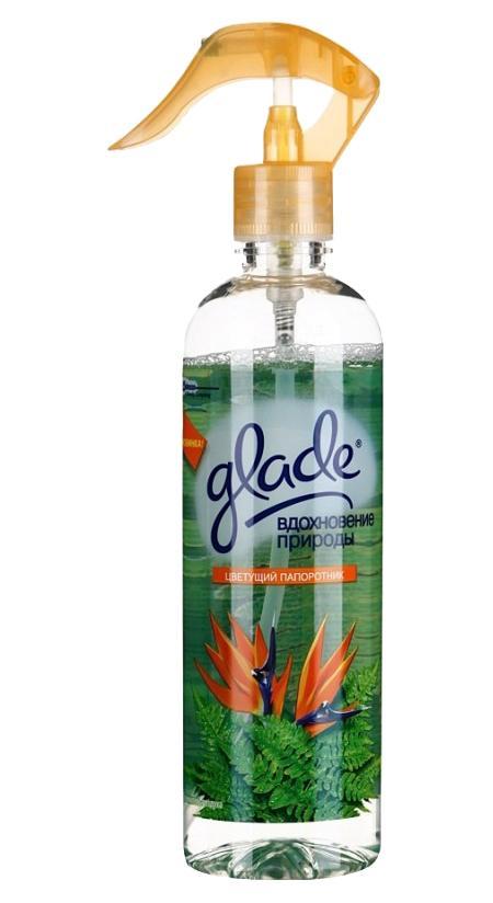 Освежитель воздуха Glade Вдохновение природы. Цветущий папоротник, эффект свежести для воздуха и тканей, 405 мл106-026 Освежитель воздуха Glade Вдохновение природы. Цветущий папоротник, эффект свежести для воздуха и тканей, 405 мл106-026Не содержит химических газов-пропеллентов и безвреден для большинства тканей. Вы видите,что используете благодаря современной прозрачной упаковке. Маленький размер частиц аэрозоля позволяет аромату дольше витать в воздухе.