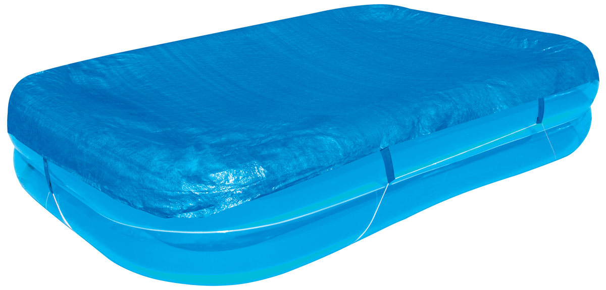 Bestway Тент для прямоугольных надувных бассейнов, 295 х 220 см. 58319AS 25 Bestway Тент для прямоугольных надувных бассейнов, 295 х 220 см. 58319AS 25Тент Bestway подходит для прямоугольного семейного бассейна размером 262 х 175 х 50,5 см. Выполнен из высококачественного полиэтилена. В комплекте шнуры для крепления крышки. Сливные отверстия предотвращают скопление воды.Размер тента: 295 х 220 см.Размер бассейна: 262 х 175 х 50,5 см.