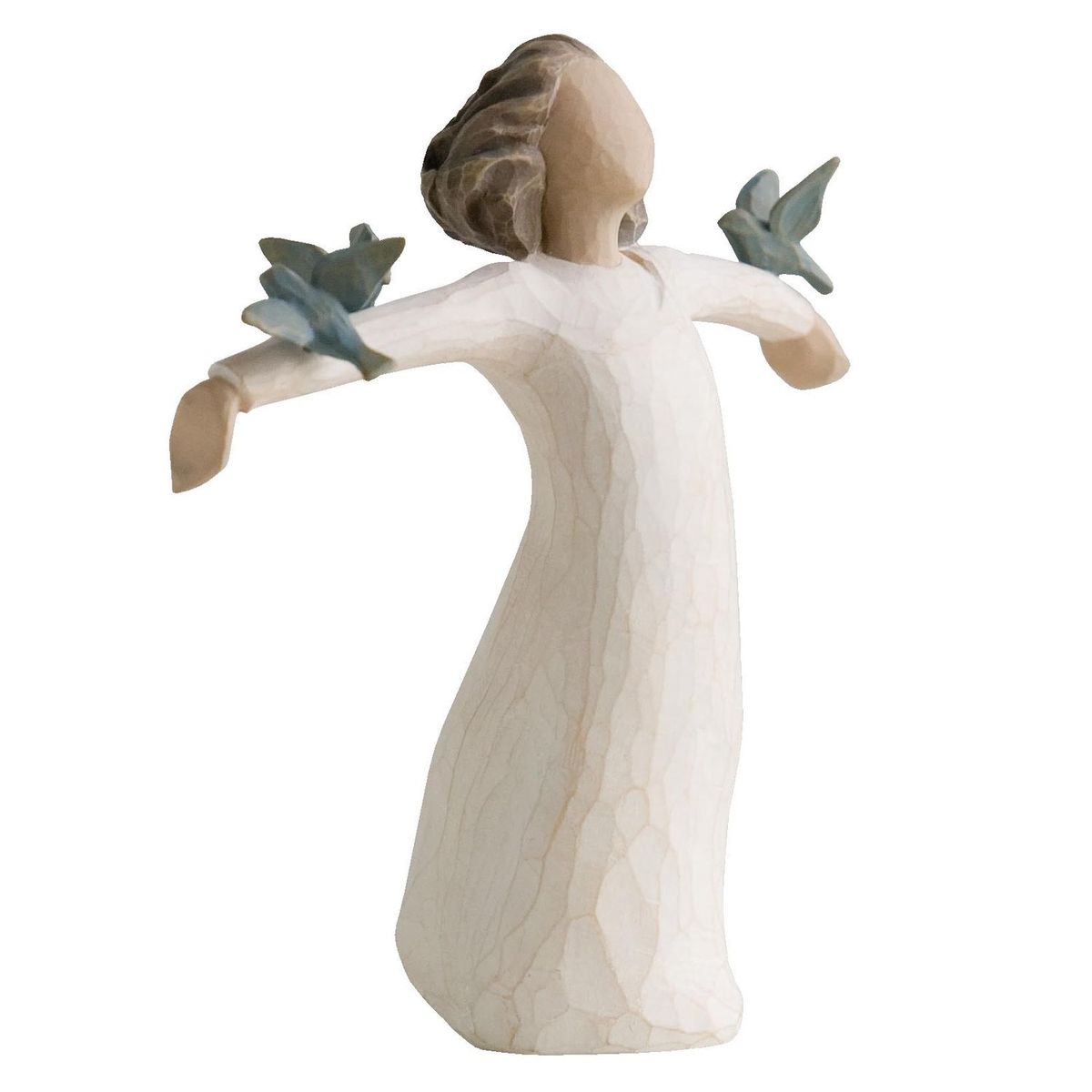 Фигурка декоративная Willow Tree Счастье, высота 13 см26130 Фигурка декоративная Willow Tree Счастье, высота 13 см26130Декоративная фигурка Willow Tree создана канадским скульптором Сьюзан Лорди. Фигурка выполнена из искусственного камня (49% карбонат кальция мелкозернистой разновидности, 51% искусственный камень).Фигурка Willow Tree – это настоящее произведение искусства, образная скульптура в миниатюре, изображающая эмоции и чувства, которые помогают чувствовать себя ближе к другим, верить в мечту, выражать любовь.Фигурка помещена в красивую упаковку.Купить такой оригинальный подарок, значит не только украсить интерьер помещения или жилой комнаты, но выразить свое глубокое отношение к любимому человеку. Этот прекрасный сувенир будет лучшим подарком на день ангела, именины, день рождения, юбилей.