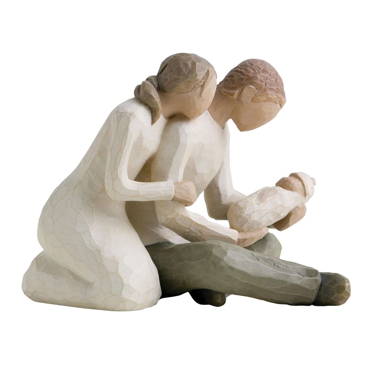 Фигурка декоративная Willow Tree Новая жизнь, высота 12,5 см26029 Фигурка декоративная Willow Tree Новая жизнь, высота 12,5 см26029Декоративная фигурка Willow Tree создана канадским скульптором Сьюзан Лорди. Фигурка выполнена из искусственного камня (49% карбонат кальция мелкозернистой разновидности, 51% искусственный камень).Фигурка Willow Tree – это настоящее произведение искусства, образная скульптура в миниатюре, изображающая эмоции и чувства, которые помогают чувствовать себя ближе к другим, верить в мечту, выражать любовь.Фигурка помещена в красивую упаковку.Купить такой оригинальный подарок, значит не только украсить интерьер помещения или жилой комнаты, но выразить свое глубокое отношение к любимому человеку. Этот прекрасный сувенир будет лучшим подарком на день ангела, именины, день рождения, юбилей.