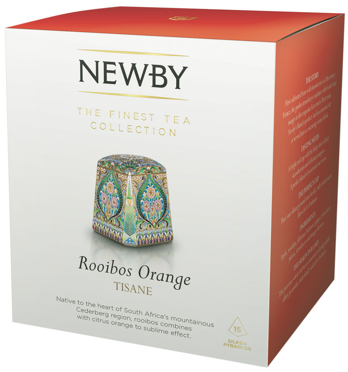 Newby Roiboos Orange травяной чай в пирамидках, 15 штTALTHB-DP0024 Newby Roiboos Orange травяной чай в пирамидках, 15 штTALTHB-DP0024Newby Roiboos Orange с цедрой апельсина дает мягкий настой ярко-оранжевого цвета с фруктово-цитрусовыми нотками. Каждая пирамидка упакована в индивидуальное саше из алюминиевой фольги для сохранения свежести ингредиентов.