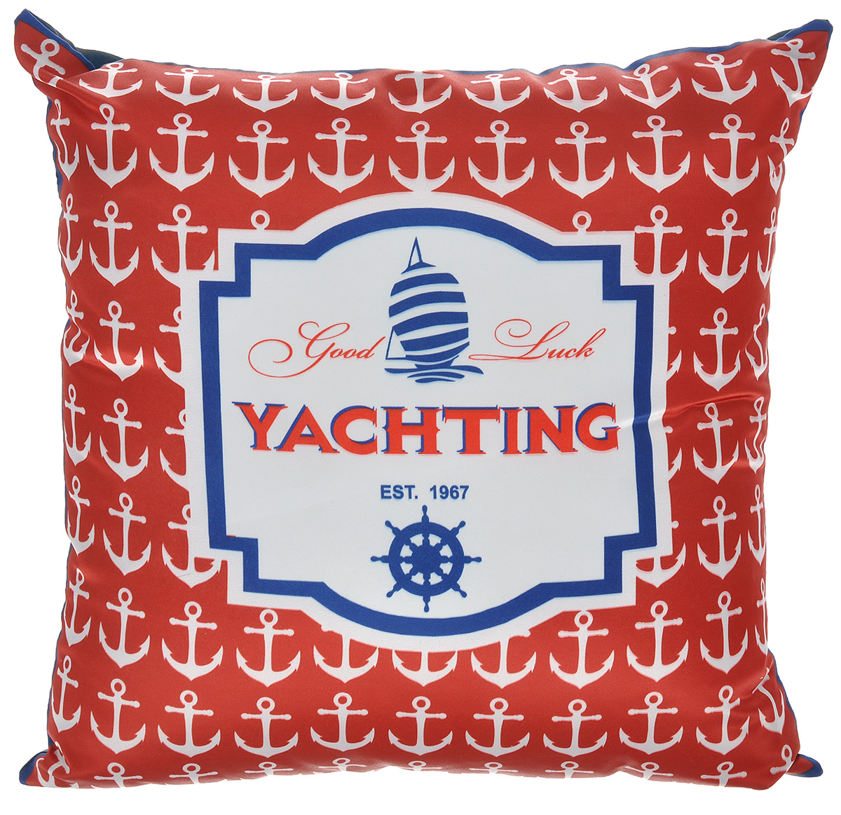 Подушка декоративная GiftnHome Yachting, 35 см х 35 смBW-4752 Подушка декоративная GiftnHome Yachting, 35 см х 35 смBW-4752Декоративная подушка GiftnHome Yachting станет прекрасным украшением интерьера помещения. Наволочка выполнена из атласа, внутри - наполнитель из мягкого холлофайбера. Подушка оформлена красивым принтом в морском стиле. Сзади расположена молния, которая позволяет легко снять и постирать чехол.