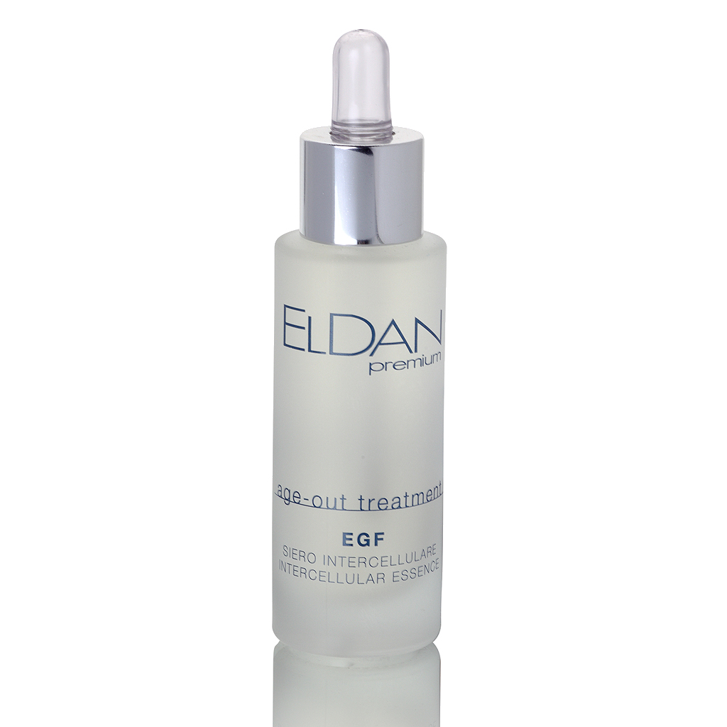 ELDAN cosmetics Активная регенерирующая сыворотка для лица EGF Premium age out treatment, 30 млELD-95 ELDAN cosmetics Активная регенерирующая сыворотка для лица EGF Premium age out treatment, 30 млELD-95Сыворотка с эпидермальным фактором роста (EGF) обладает выраженным регенерирующим эффектом, она активно стимулирует рост и функциональню активность фибробластов для повышения синтеза коллагеновых волокон. Содержит комплекс активных anti-age ингредиентов, которые оказывают антиоксидантное, увлажняющее действие. Экстракт шафрана способствует осветлению пигментных пятен и выравниванию микрорельефа, тонизирует кожу.