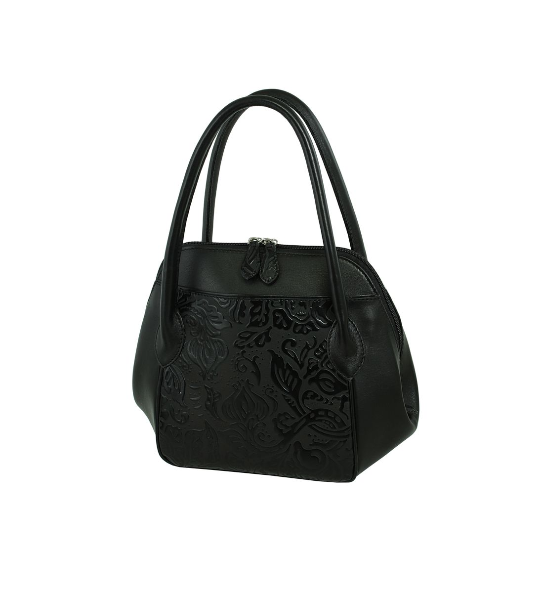 Сумка женская Dimanche Beileys, цвет: черный. 809/111S76245 Сумка женская Dimanche Beileys, цвет: черный. 809/111S76245Сумка женская Dimanche Beileys изготовлена из натуральной кожи и оформлена тиснением. Модель имеет три основных отделения. По бокам оформлены два открытых отделения-кармана, основное среднее отделение закрывается на молнию, раскрывающуюся в обе стороны, в нем имеется карман на молнии, накладной кармашек и кармашек для мобильного телефона. Сумка оснащена ручками на запястье.