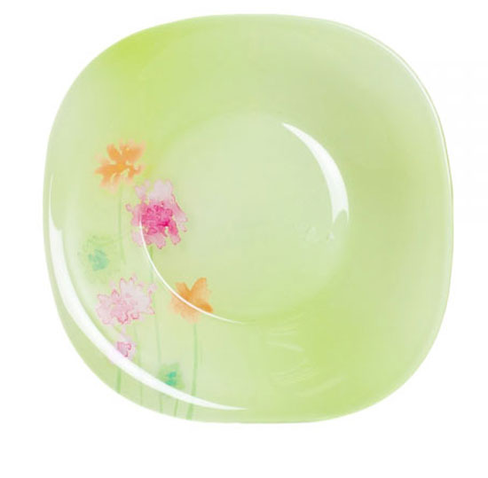 Тарелка глубокая Luminarc Angel Green, 20,5 см х 20,5 смVT-1520(SR) Тарелка глубокая Luminarc Angel Green, 20,5 см х 20,5 смVT-1520(SR)Глубокая тарелка Luminarc Angel Green выполнена из ударопрочного стекла и украшена изображением цветов. Изделие сочетает в себеизысканный дизайн с максимальной функциональностью. Она прекрасно впишется в интерьер вашей кухни и станет достойным дополнением к кухонному инвентарю. Тарелка Luminarc Angel Green подчеркнет прекрасный вкус хозяйки и станет отличным подарком. Размер тарелки (по верхнему краю): 20,5 см х 20,5 см.