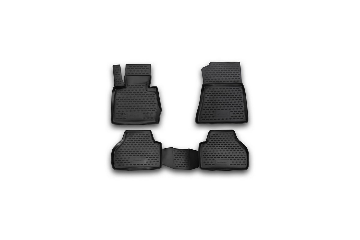 Коврики в салон BMW X3, 2010-> 4 шт. (полиуретан)Ветерок 2ГФ Коврики в салон BMW X3, 2010-> 4 шт. (полиуретан)Ветерок 2ГФКоврики в салон не только улучшат внешний вид салона вашего автомобиля, но и надежно уберегут его от пыли, грязи и сырости, а значит, защитят кузов от коррозии. Полиуретановые коврики для автомобиля гладкие, приятные и не пропускают влагу. Автомобильные коврики в салон учитывают все особенности каждой модели и полностью повторяют контуры пола. Благодаря этому их не нужно будет подгибать или обрезать. И самое главное — они не будут мешать педалям.Полиуретановые автомобильные коврики для салона произведены из высококачественного материала, который держит форму и не пачкает обувь. К тому же, этот материал очень прочный (его, к примеру, не получится проткнуть каблуком).Некоторые автоковрики становятся источником неприятного запаха в автомобиле. С полиуретановыми ковриками Novline вы можете этого не бояться.Ковры для автомобилей надежно крепятся на полу и не скользят, что очень важно во время движения, особенно для водителя.Автоковры из полиуретана надежно удерживают грязь и влагу, при этом всегда выглядят довольно опрятно. И чистятся они очень просто: как при помощи автомобильного пылесоса, так и различными моющими средствами.