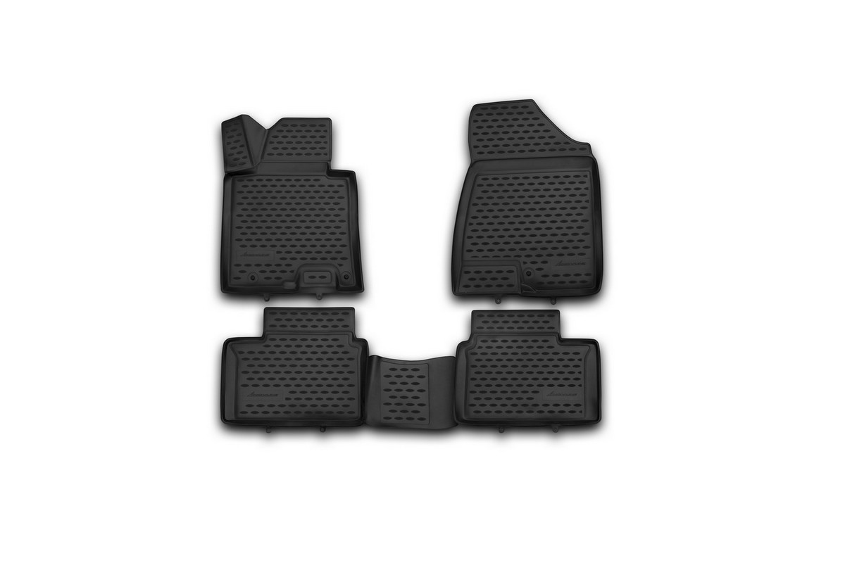 Набор автомобильных 3D-ковриков Novline-Autofamily для Kia Pro Ceed, 2013->, в салон, 4 штDW90 Набор автомобильных 3D-ковриков Novline-Autofamily для Kia Pro Ceed, 2013->, в салон, 4 штDW90Набор Novline-Autofamily состоит из 4 ковриков, изготовленных из полиуретана.Основная функция ковров - защита салона автомобиля от загрязнения и влаги. Это достигается за счет высоких бортов, перемычки на тоннель заднего ряда сидений, элементов формы и текстуры, свойств материала, а также запатентованной технологией 3D-перемычки в зоне отдыха ноги водителя, что обеспечивает дополнительную защиту, сохраняя салон автомобиля в первозданном виде.Материал, из которого сделаны коврики, обладает антискользящими свойствами. Для фиксации ковров в салоне автомобиля в комплекте с ними используются специальные крепежи. Форма передней части водительского ковра, уходящая под педаль акселератора, исключает нештатное заедание педалей.Набор подходит для Kia Pro Ceed с 2013 года выпуска.