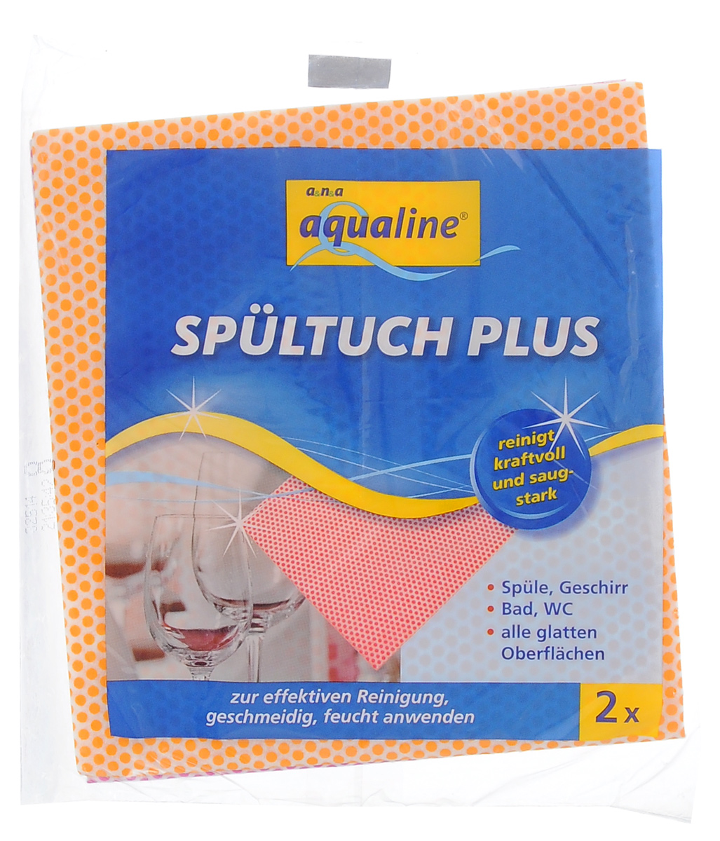Салфетка Aqualine Plus для посуды и домашнего хозяйства, цвет: оранжевый, малиновый, 35 х 38 см, 2 шт531-105 Салфетка Aqualine Plus для посуды и домашнего хозяйства, цвет: оранжевый, малиновый, 35 х 38 см, 2 шт531-105Мягкая салфетка Aqualine Plus обладает высокими чистящими свойствами за счет специальных точек, которые находятся на поверхности ткани. Она прекрасно подходит как для мытья посуды, так и для уборки поверхностей на кухне и в ванной комнате. Благодаря рифленой структуре салфетка удаляет даже самые сильные загрязнения, хорошо впитывая жидкость, не оставляя ворсинок.Состав: 82% вискоза, 18% полипропилен.