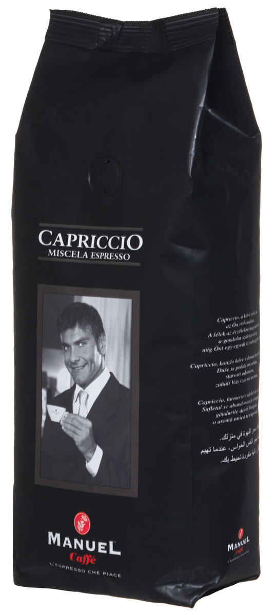 Manuel Capriccio кофе в зернах, 500 г0120710 Manuel Capriccio кофе в зернах, 500 г0120710Manuel Capriccio - лучшая смесь для приготовления на профессиональном оборудовании. Кофе темной обжарки. Сбалансированный вкус с устойчивым послевкусием.