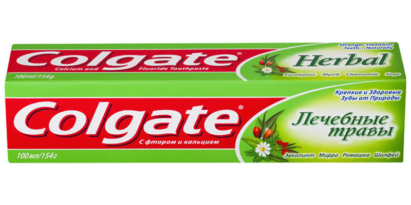 Colgate Зубная паста Лечебные травы 100 млSC-FM20104 Colgate Зубная паста Лечебные травы 100 млSC-FM20104В зубной пасте Colgate Лечебные Травы научные знания Colgate® соединены с лучшими природными компонентами для естественной защиты здоровья полости рта.