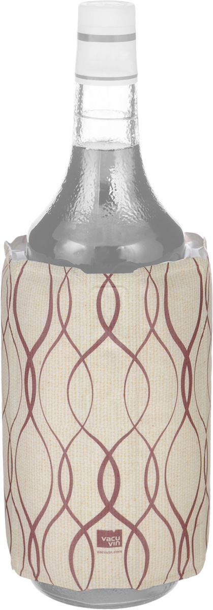 Охладительная рубашка VacuVin Rapid Ice для вина, 0,75 л. 38819606VT-1520(SR) Охладительная рубашка VacuVin Rapid Ice для вина, 0,75 л. 38819606VT-1520(SR)Оригинальная охладительная рубашка для вина VacuVin Rapid Ice представляет собой очень холодный мягкий футляр, позволяющий в среднем за 5 минут охладить бутылку вина емкостью 0,75 л от комнатной температуры до необходимой и поддерживать ее несколько часов. Вы просто помещаете охладительную рубашку в морозилку, а когда вам требуется быстро охладить бутылку вина, вы ее достаете и одеваете на бутылку, и оно остается холодным в течение нескольких часов. Это свойство достигается благодаря нетоксичному гелю, содержащемуся внутри рубашки. Данное изделие может использоваться сотни раз и не трескается под воздействием низкой температуры. Высота охладительной рубашки: 17,5 см. Диаметр охладительной рубашки: 11 см.