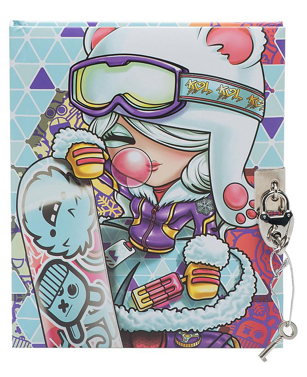 Kimmidoll Записная книжка Инди Гоу72523WD Kimmidoll Записная книжка Инди Гоу72523WDЗаписная книжка Инди Гоу с оригинальным дизайном будет гармонично сочетаться с обстановкой рабочего стола стильной модницы. Необычная обложка с твердым переплетом и настоящим железным замочком. К замочку прилагаются два ключика. Под обложкой имеется место для записи личных данных владельца записной книжки. Внутренний блок содержит 80 разлинованных в полоску листов. Стильная и яркая записная книжка для заметок надежно сохранит все самые важные записи, мечты, воспоминания или даже лекции.Замечательный подарок для девушек, которые всегда что-то любят записать и хранить от всех в тайне.
