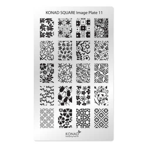 Konad Square Пластина для степинга Square Image Plate11SC-FM20104 Konad Square Пластина для степинга Square Image Plate11SC-FM20104Плитка для стемпинга. Больше узоров, больше творчества. Нанести лак на диск для стемпинга, убрать излишки скрапером, отпечатать на штамп и перенести на ноготь.