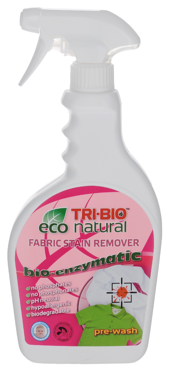 Пятновыводитель Tri-Bio, 420 мл. 0070787502 Пятновыводитель Tri-Bio, 420 мл. 0070787502Профессиональный био-пятновыводитель Tri-Bio удаляет даже самые стойкие пятна с ковровых покрытий, мягкой мебели, автомобильных сидений и большинства тканей. Эффективно ликвидирует пятна от пищи, кофе, жира, крови и многого другого. Ликвидирует неприятные запахи, устраняя их причину. Сохраняет свежесть и яркость цветных тканей. В отличие от стандартных химических продуктов, позволяет обеспечить более глубокую и безопасную чистку. Состав: 5-15% мыло, 5-15% неионогенный сурфакт, менее 5% ферменты: протеаза, липаза, амилаза, mannanase, целлюлозы, феноксиэтанол.Товар сертифицирован.