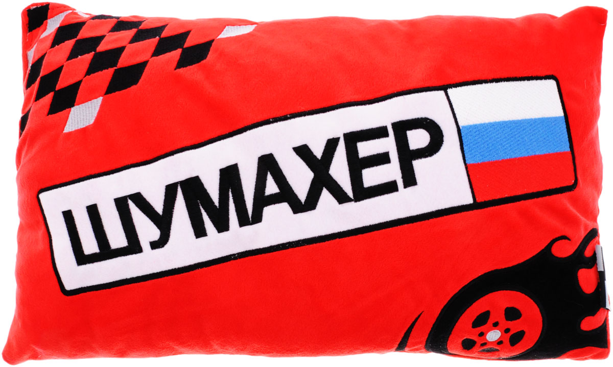 Maxi Toys Подушка автомобильная Шумахер17102027 Maxi Toys Подушка автомобильная Шумахер17102027Мягконабивная автомобильная подушка Шумахер, изготовленная из гипоаллергенных материалов, поможет снять напряжение и расслабиться. Чехол подушки выполнен из искусственного меха красного цвета с надписью Шумахер, наполнитель - полиэфирное волокно. Подушка прекрасно подойдет для хранения в автомобиле, на случай если пассажирам захочется отдохнуть. Легкая и удобная, она создаст правильное комфортное положение шеи и головы и обеспечит спокойный сон даже во время езды. Кроме того, она отлично будет смотреться на заднем сидении и украсит салон автомобиля.