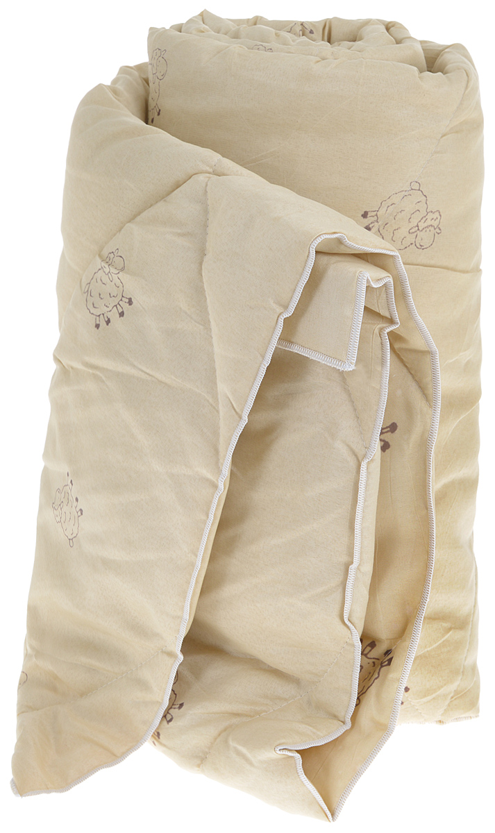 Одеяло Sleeper Находка, легкое, наполнитель: овечья шерсть, 140 x 200 см22(33)323_бежевый Одеяло Sleeper Находка, легкое, наполнитель: овечья шерсть, 140 x 200 см22(33)323_бежевыйЛегкое одеяло Sleeper Находка с наполнителем - овечьей шерстью, со стежкой, не оставит равнодушными тех, кто ценит здоровье и красоту. Изысканный цвет чехла отвечает современным европейским тенденциям, а наполнитель из овечьей шерсти придает изделию мягкость, упругость и повышенные теплозащитные свойства.Ткань чехла изготовлена из микрофибры - мягкого, приятного на ощупь материала.Материал чехла: микрофибра (100% полиэстер). Материал наполнителя: овечья шерсть. Масса наполнителя: 200 г/м2.