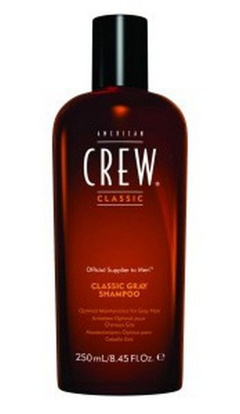 American Crew Шампунь для седых волос Classic Gray Shampoo 250 млFS-00897 American Crew Шампунь для седых волос Classic Gray Shampoo 250 млFS-00897Это специально созданный шампунь для волос, посеребренных сединой. Обладая специальными добавками, нейтрализующими желтоватый оттенок седых волос, данный шампунь является ведущим средством по уходу за седыми волосами. Оздоровляющий шампунь от American Crew обладает сбалансированными свойствами, позволяющими удалять медно-желтые тона седых или седеющих волос. Также средство помогает предотвратить желтизну на мелированных или окрашенных в белый цвет волосах. А гидролизованный молочный протеин добавляет блеск и создает превосходную защиту от сухости, свойственную седым волосам.