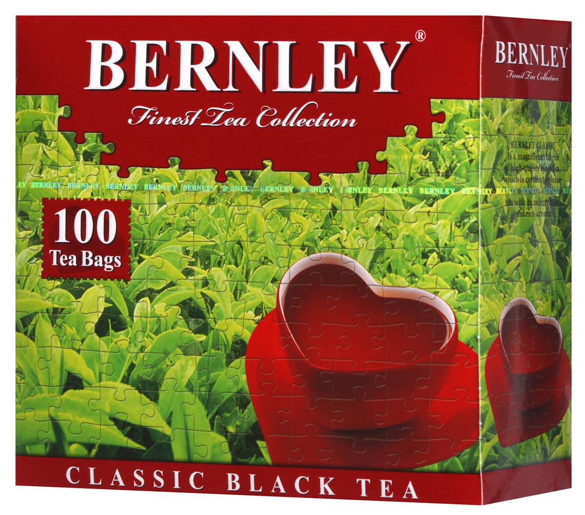 Bernley Классический черный чай в пакетиках, 100 шт0120710 Bernley Классический черный чай в пакетиках, 100 шт0120710Пакетированный черный индийский чай Bernley Классический при заваривании дает крепкий настой яркого цвета с отлично тонизирующим вкусом и неповторимым насыщенным ароматом.