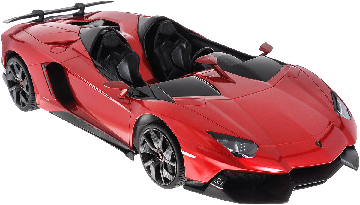 Радиоуправляемая модель "Lamborghini Aventador J" красного цвета привлечет внимание не только ребенка, но и взрослого и станет отличным подарком любителю всего оригинального и необычного. Машина является точной уменьшенной копией автомобиля. Машинка изготовлена из прочных материалов, шины выполнены из мягкой резины. Машинка может перемещаться вперед, дает задний ход, поворачивает влево и вправо, останавливается. Ваш ребенок часами будет играть с моделью, придумывая различные истории и устраивая соревнования. Порадуйте его таким замечательным подарком! Для работы машинки требуется 5 батареек типа AА, которые продаются отдельно. Для работы пульта требуется 1 батарейка 9V.