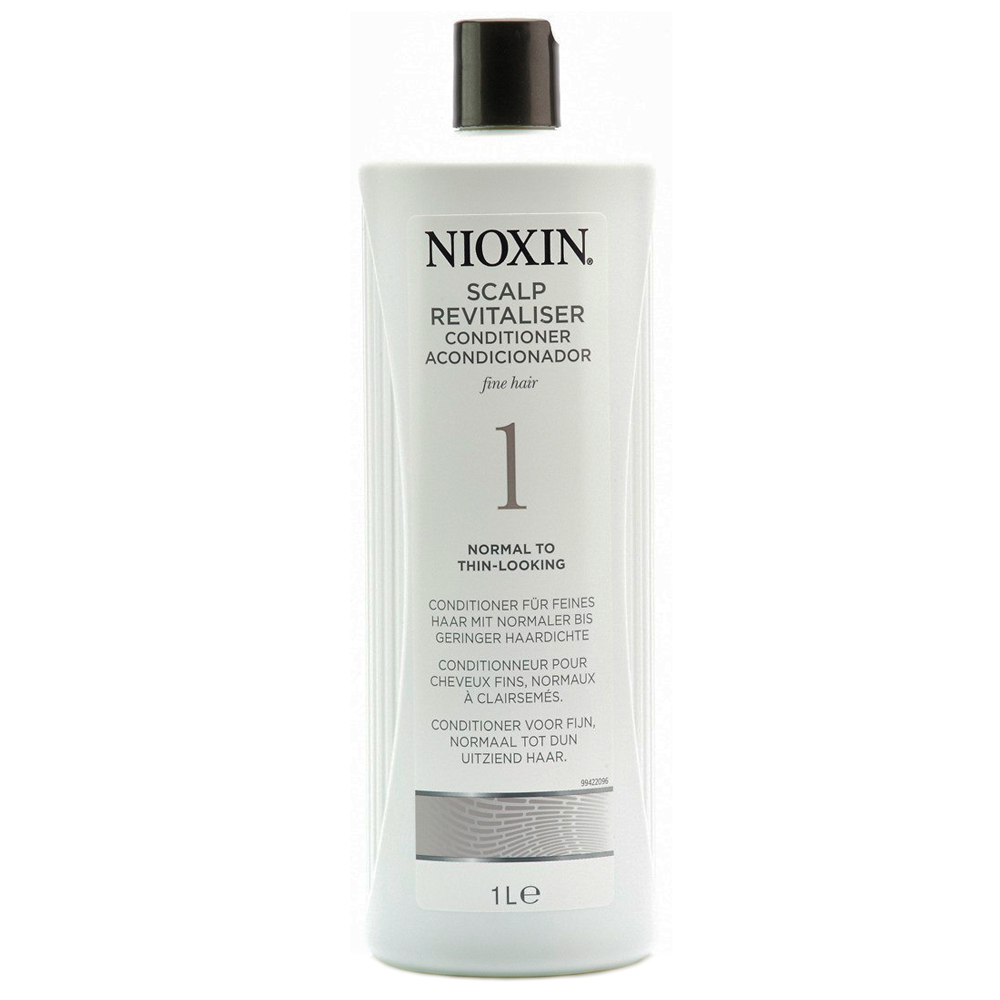 Nioxin Scalp Увлажняющий кондиционер (Система 1) Revitaliser System 1, 1000 мл7208812000 Nioxin Scalp Увлажняющий кондиционер (Система 1) Revitaliser System 1, 1000 мл7208812000Увлажняющий кондиционер Nioxin Система 1 предназначен для ослабленных и тонких волос. Средство содержит питательные масла и энзимы, которые бережно ухаживают за волосами и кожей головы. Кондиционер от Ниоксин придает волосам шелковистость и смягчает кожу головы.