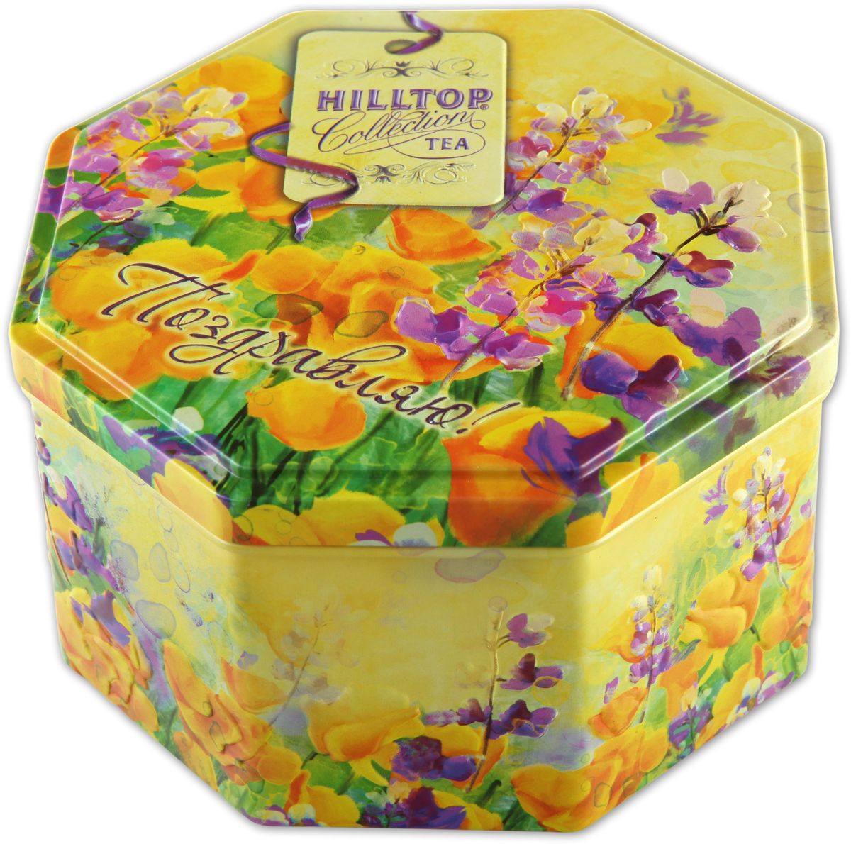 Hilltop Цветочная поляна. Ароматная фантазия черный листовой чай, 150 г0120710 Hilltop Цветочная поляна. Ароматная фантазия черный листовой чай, 150 г0120710Hilltop Цветочная поляна. Ароматная фантазия - нежная и душистая смесь чёрного и зелёного чаёв с листьями и лепестками мелиссы, чабреца, душицы, мальвы, с добавлением плодов шиповника и боярышника.