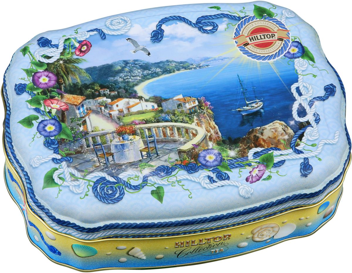 Hilltop Морская ривьера черный листовой чай, 100 г101246 Hilltop Морская ривьера черный листовой чай, 100 г101246Hilltop Морская ривьера - крупнолистовой цейлонский черный чай с листьями и тонизирующим ароматом чабреца.