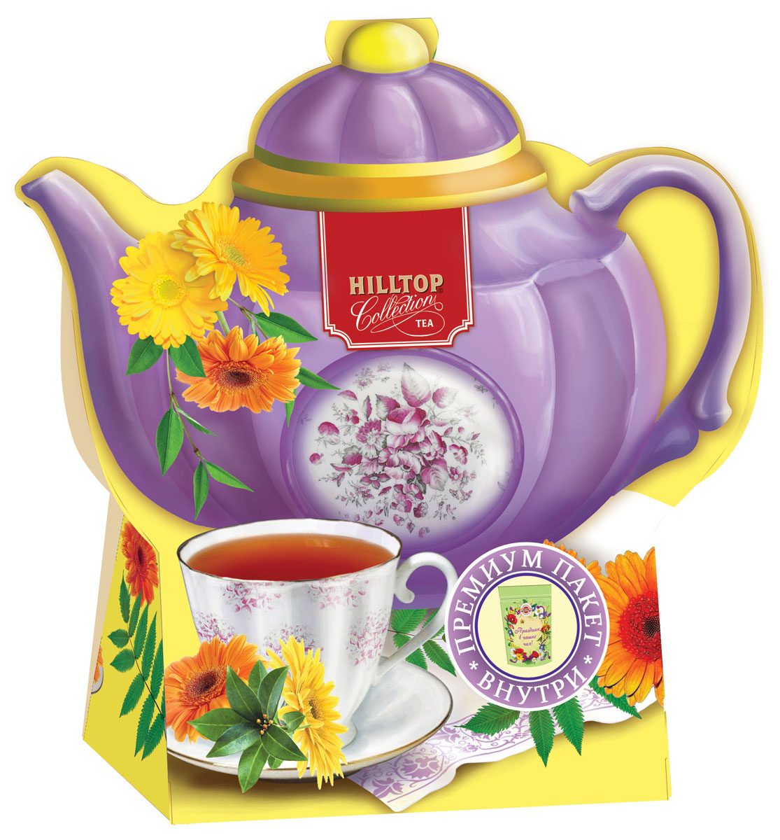 Hilltop Подарок Цейлона черный листовой чай, 80 г (чайник фиолетовый)TALTHL-L00148 Hilltop Подарок Цейлона черный листовой чай, 80 г (чайник фиолетовый)TALTHL-L00148Крупнолистовой цейлонский черный чай Hilltop Подарок Цейлона с глубоким, насыщенным вкусом и изумительным ароматом. Благодаря красивой праздничной упаковке вы можете подарить этот прекрасный чай своим друзьям и близким.
