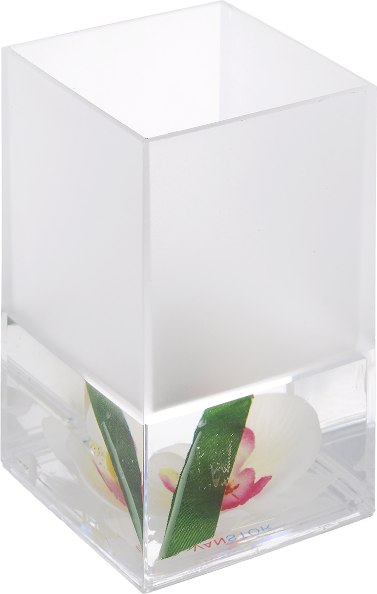Стакан для ванной комнаты Vanstore Lotus, высота 12 см391602 Стакан для ванной комнаты Vanstore Lotus, высота 12 см391602Стакан для ванной комнаты Vanstore Lotus изготовлен из пластика с гелевым наполнителем. В стакане удобно хранить зубные щетки, пасту и другие принадлежности. Такой аксессуар для ванной комнаты стильно украсят интерьер и добавят в обычную обстановку яркие и модные акценты.Размер стакана: 6,5 х 6,5 х 12 см.