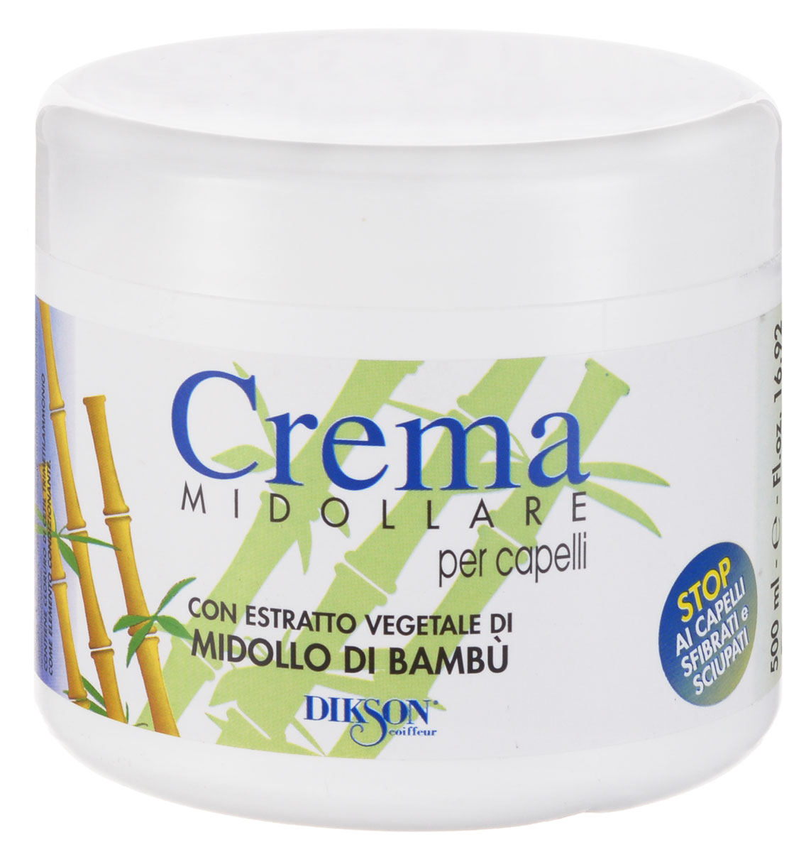 Dikson Восстанавливающий бальзам с экстрактом бамбука Crema Midollare Bambu 500 млSatin Hair 7 BR730MN Dikson Восстанавливающий бальзам с экстрактом бамбука Crema Midollare Bambu 500 млSatin Hair 7 BR730MNCrema Midollare Bambu - крем-бальзам, предназначенный для восстановления и питания секущихся, поврежденных и безжизненных волос. Нейтрализует секущиеся кончики, питает волосы, тонизирует их и препятствует выпадению. Дарит волосам блеск и шелковистость.