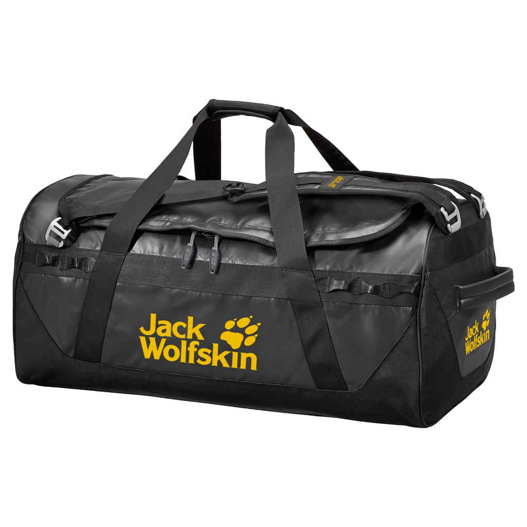 Сумка дорожная Jack Wolfskin Expedition Trunk 100, цвет: черный. 2001521-60002001521-6000 Сумка дорожная Jack Wolfskin Expedition Trunk 100, цвет: черный. 2001521-60002001521-6000Сумка дорожная Jack Wolfskin Expedition Trunk 100 c основным отделением с 3 внутренними карманами, плоский передний карман с водоотталкивающей застежкой-молнией, застежка-молния с возможностью блокировки. Убирающиеся плечевые ремни на мягкой подкладке, 2 усиленные лямки над основным отделением, 2 усиленные боковые короткие ручки на мягкой подкладке. Крепежные петли на внешней стороне.
