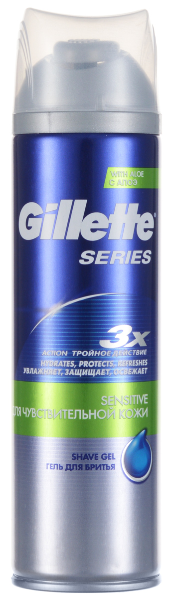 Гель для бритья Gillette Series, для чувствительной кожи, 200 мл1301210 Гель для бритья Gillette Series, для чувствительной кожи, 200 мл1301210Гель для бритья Gillette Series почти без запаха, подходит для чувствительной кожи. Формула Triple Protection с тремя смазывающими компонентами помогает защищать кожу от порезов, покраснений и ощущения стянутости. Характеристики: Объем: 200 мл. Производитель: Великобритания. Артикул: 98755827.Товар сертифицирован.