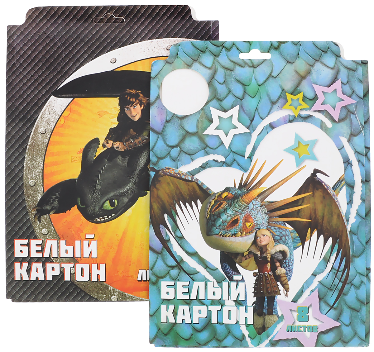 Action! Картон белый Dragons 8 листов 2 шт72523WD Action! Картон белый Dragons 8 листов 2 шт72523WDКартон мелованный белый Action! Dragons позволит вашему ребенку создавать всевозможные аппликации и поделки.Набор состоит из 8 листов картона белого цвета формата А4. Листы упакованы в оригинальную картонную папку, оформленную изображением героев Dragons. Создание поделок из картона поможет ребенку в развитии творческих способностей, кроме того, это увлекательный досуг.В комплекте 2 набора по 8 листов.