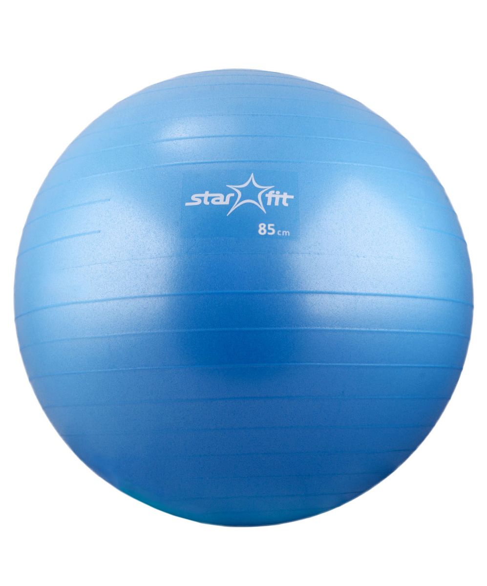 Мяч гимнастический Starfit, антивзрыв, с насосом, цвет: синий, диаметр 85 смSF 0085 Мяч гимнастический Starfit, антивзрыв, с насосом, цвет: синий, диаметр 85 смSF 0085С помощью гимнастического мяча Star Fit можно тренировать все мышцы тела, правильно выстроив тренировочный процесс и используя его как основной или второстепенный снаряд (создавая за счет него лишь синергизм действия, а не основу упражнения) для упражнения. Изделие выполнено из прочного ПВХ.Гимнастический мяч - это один из самых популярных аксессуаров в фитнесе. Его используют и женщины, и мужчины в функциональном тренинге, бодибилдинге, групповых программах, стретчинге (растяжке). Максимальная нагрузка: 300 кг.УВАЖЕМЫЕ КЛИЕНТЫ!Обращаем ваше внимание на тот факт, что мяч поставляется в сдутом виде. Насос входит в комплект.