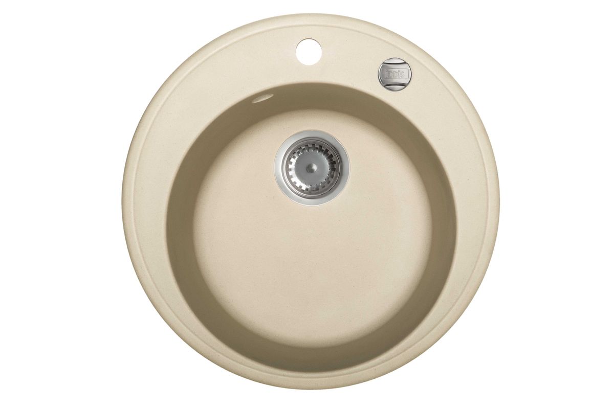 Мойка Iddis Kitchen G, Granucryl, цвет: светло-бежевый, диаметр 51 см. K04S511i8713296 Мойка Iddis Kitchen G, Granucryl, цвет: светло-бежевый, диаметр 51 см. K04S511i8713296Мойки для кухни Iddis производятся из особого материала Granucryl: 80% натуральной гранитной крошки производства Германии, 20% акриловой смолы. Благодаря этому, он имеет высокую устойчивость к физическим и механическим воздействиям, стойкость к воздействию средств бытовой химии и перепадам температур во время эксплуатации - свойства, необходимые для комфортного и надежного использования мойки на современной кухне.Термостойкость. Granucryl выдерживает температуру до 280С, что позволяет хозяйкам ставить на мойку даже раскаленную посуду во время приготовления пищи. Стойкость цвета. Однородность материала Granucryl и высокотемпературная пигментация гранитной крошки обеспечивает первозданную яркость цвета мойки в течение всего периода эксплуатации. Пигментация происходит во вращающихсяпечах при температуре до 600 градусов. Каждая частица гранита химически связывается с пигментом, получая свой неповторимый цвет. При этом цвет никогда не выцветает и не может быть удален с поверхности мойки.Практичность.Мелкие царапины, образующиеся при использовании, не видны на мойках IDDIS благодаря однородной структуре и пигментации гранитной крошки материала Granucryl. Гигиеничность.Состав материала Granucryl препятствует размножению бактерий на поверхности моек, что гарантирует их безопасность в условиях повышенной влажности кухни. Гигиеничность материала Granucryl подтверждена немецким институтом гигиены.Мойки Granucryl имеют полный комплект для установки: шаблон для выреза отверстия в столешнице, крепления, автоматический выпуск с переливом и плоский сифон с возможностью подключения посудомоечной или стиральной машины. Наличие готовых отверстий под смеситель и кнопку донного клапана позволяет быстро и легко установить эти изделия на мойку.Мойки Granucryl, благодаря составу материала, а также толщине 10 мм, поглощают шум воды. Гарантия на мойки Granucryl торговой марки Iddis составляет 10 лет.Мойки Granucryl торговой марки Iddis производятся согласно европейскому стандарту EN 13310:2003, что обеспечивает высокое качество продукции.Глубина чаши: 210 мм, диаметр чаши: 390 мм.